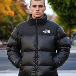 The North Face Men's Dark Puffer Jacket 700 Fill